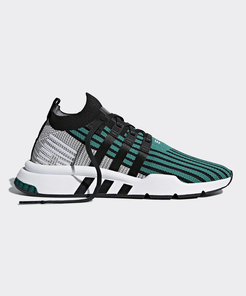 adidas（アディダス）の「オリジナルス エキップメント・サポート [EQT SUPPORT MID ADV PK]（スニーカー・メンズ・ブラック×グリーン・22.5cm/23.0cm/23.5cm/24.0cm/24.5cm/25.5cm/27.5cm/28.5cm/29.5cm/30.0cm/26.0cm/28.0cm/29.0cm/26.5cm/27.0cm/22.0cm/25.0cm/30.5cm/31cm）」の10枚目の写真