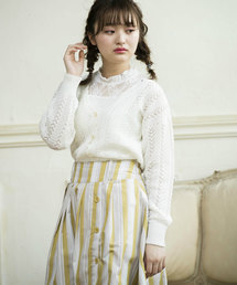 OLIVE des OLIVE | [再入荷決定!] 透かし編みカーデ(カーディガン/ボレロ)
