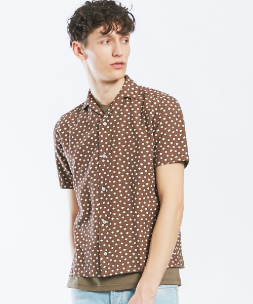 ABAHOUSE（アバハウス）の「【Recency of Mine】フラワードットプリントシャツ（シャツ/ブラウス・メンズ・ホワイト/ブラウン・44/46/48）」の9枚目の写真