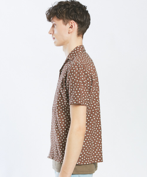 ABAHOUSE（アバハウス）の「【Recency of Mine】フラワードットプリントシャツ（シャツ/ブラウス・メンズ・ホワイト/ブラウン・44/46/48）」の11枚目の写真