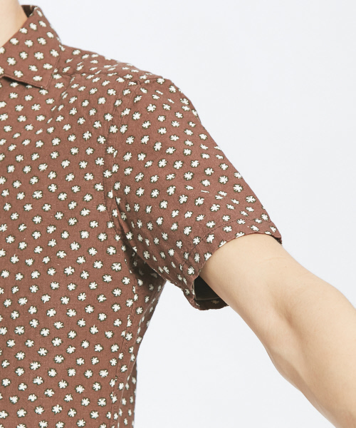 ABAHOUSE（アバハウス）の「【Recency of Mine】フラワードットプリントシャツ（シャツ/ブラウス・メンズ・ホワイト/ブラウン・44/46/48）」の13枚目の写真