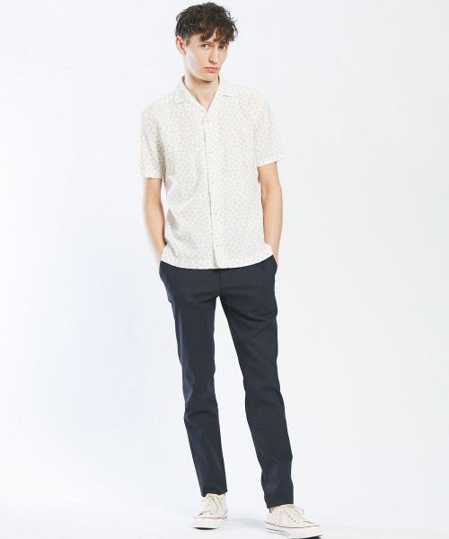 ABAHOUSE（アバハウス）の「【Recency of Mine】フラワードットプリントシャツ（シャツ/ブラウス・メンズ・ホワイト/ブラウン・44/46/48）」の4枚目の写真