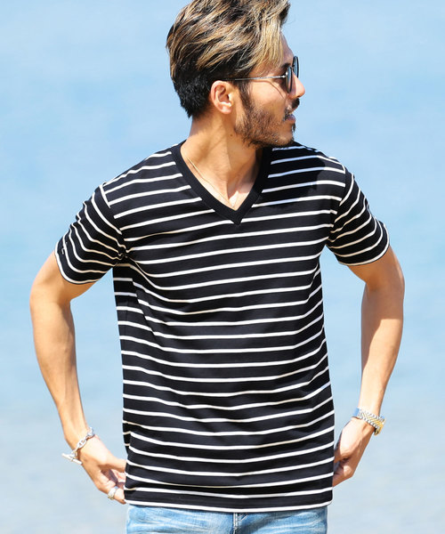 jiggys shop（ジギーズショップ）の「半袖 マルチボーダー Tシャツ（Tシャツ/カットソー・メンズ・ブルー系その他2/その他3/ホワイト系その他3/その他2/ホワイト系その他4/その他5/ブラック系その他/ブルー系その他/ブルー系その他7/ホワイト系その他2/その他4/ブルー系その他6/その他1/ブルー系その他4/ホワイト系その他5/ホワイト系その他6/ホワイト系その他/ブルー系その他3/ブルー系その他5/ホワイト系その他7/その他7/その他6/その他8/その他9/その他11・L/XL/MEDIUM/SMALL/M/S/LARGE/X-LARGE）」の9枚目の写真