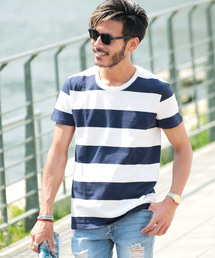 jiggys shop | ボーダーTシャツ / Tシャツ メンズ ボーダーT コットン100%(Tシャツ/カットソー)