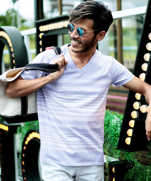 jiggys shop（ジギーズショップ）の「半袖 マルチボーダー Tシャツ（Tシャツ/カットソー・メンズ・ブルー系その他2/その他3/ホワイト系その他3/その他2/ホワイト系その他4/その他5/ブラック系その他/ブルー系その他/ブルー系その他7/ホワイト系その他2/その他4/ブルー系その他6/その他1/ブルー系その他4/ホワイト系その他5/ホワイト系その他6/ホワイト系その他/ブルー系その他3/ブルー系その他5/ホワイト系その他7/その他7/その他6/その他8/その他9/その他11・L/XL/MEDIUM/SMALL/M/S/LARGE/X-LARGE）」の16枚目の写真