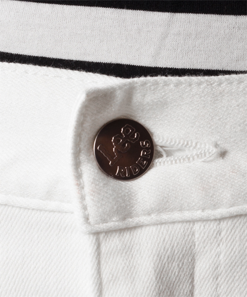 NANO universe(ナノユニバース)の「Lee(リー)/ 別注SkinnyTaperdCrop(デニムパンツ・メンズ・ホワイト/ブラック/グレー/ブルー/インディゴブルー・SMALL/MEDIUM/LARGE)」の9枚目の写真