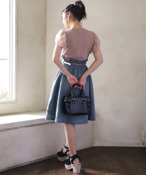 one after another NICE CLAUP（ワンアフターアナザーナイスクラップ）の「夏のチェック&無地スカート（スカート・レディース・ブラウン/グリーン/ホワイト系その他/ベージュ系その他・FREE）」の16枚目の写真