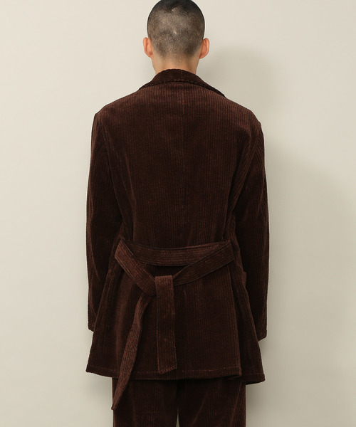 ADAM ET ROPE'（アダムエロペ）の「【福田織物×ADAM ET ROPE'】先染めコールガウン（その他アウター・メンズ・ダークブラウン・M/L）」の5枚目の写真