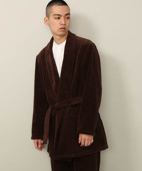ADAM ET ROPE'（アダムエロペ）の「【福田織物×ADAM ET ROPE'】先染めコールガウン（その他アウター・メンズ・ダークブラウン・M/L）」の6枚目の写真