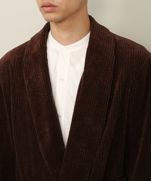 ADAM ET ROPE'（アダムエロペ）の「【福田織物×ADAM ET ROPE'】先染めコールガウン（その他アウター・メンズ・ダークブラウン・M/L）」の7枚目の写真