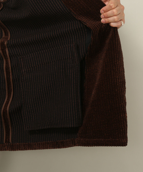 ADAM ET ROPE'（アダムエロペ）の「【福田織物×ADAM ET ROPE'】先染めコールガウン（その他アウター・メンズ・ダークブラウン・M/L）」の11枚目の写真