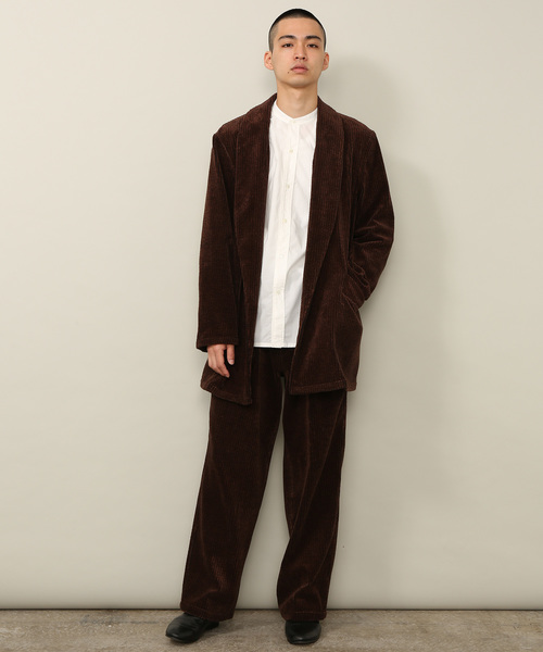 ADAM ET ROPE'（アダムエロペ）の「【福田織物×ADAM ET ROPE'】先染めコールガウン（その他アウター・メンズ・ダークブラウン・M/L）」の13枚目の写真