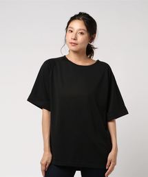 ビッグシルエット袖折り返しデザインチュニック