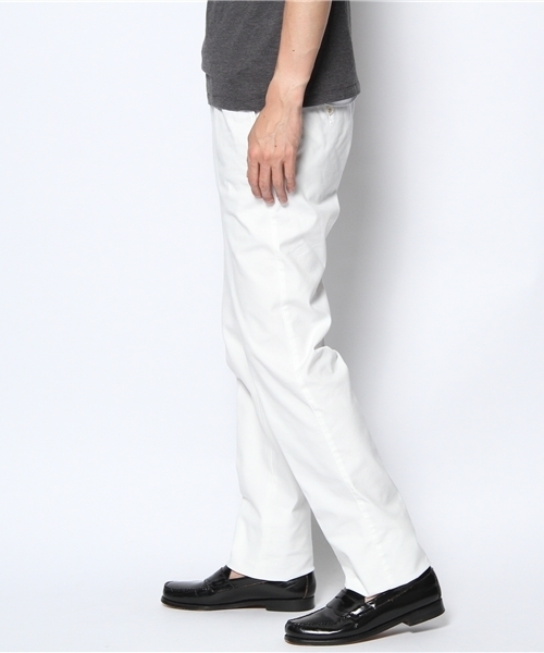 SHIPS（シップス）の「SC: ストレッチ スリムノープリーツ パンツ（ホワイト）（スラックス・メンズ・ホワイト・42/44/46/48/50/52）」の2枚目の写真