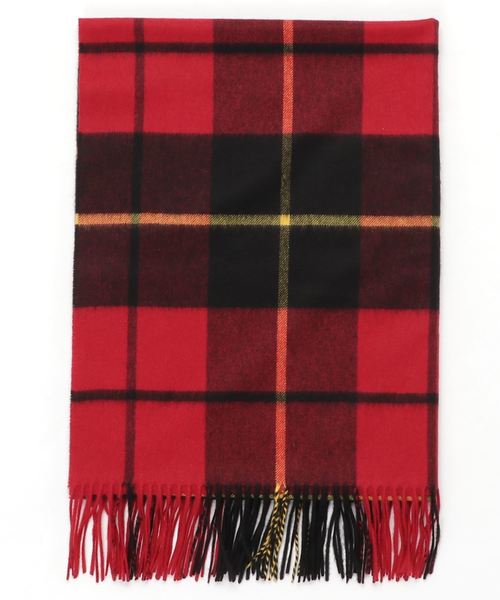 Johnstons of Elgin（ジョンストンズオブエルガン）の「Johnstons "Wallace"チェックストール/KU0099（ストール/ショール・レディース・レッド・FREE）」の2枚目の写真