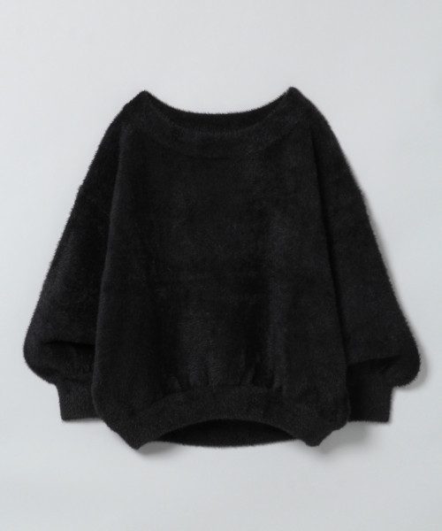 JEANASIS（ジーナシス）の「12Gシャギーヤーンプルオーバー/809797（ニット/セーター・レディース・オフホワイト/ブラック/ブラウン/ピンク・FREE）」の3枚目の写真