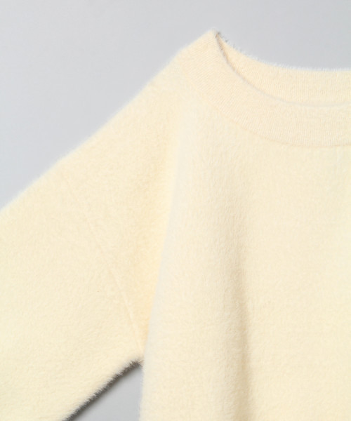 JEANASIS（ジーナシス）の「12Gシャギーヤーンプルオーバー/809797（ニット/セーター・レディース・オフホワイト/ブラック/ブラウン/ピンク・FREE）」の5枚目の写真