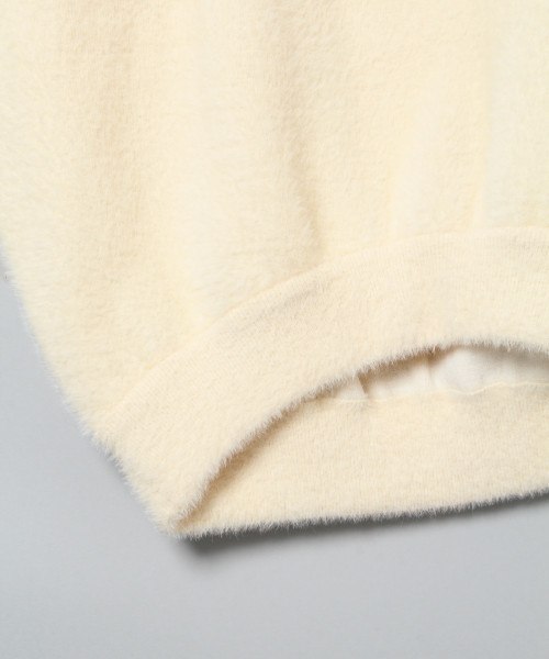 JEANASIS（ジーナシス）の「12Gシャギーヤーンプルオーバー/809797（ニット/セーター・レディース・オフホワイト/ブラック/ブラウン/ピンク・FREE）」の10枚目の写真