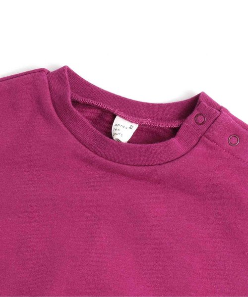 apres les cours（アプレレクール）の「キャンディースリーブリボントレーナー（スウェット・キッズ・ネイビー/オフホワイト/パープル・100/80/90/110/140/130/120）」の10枚目の写真