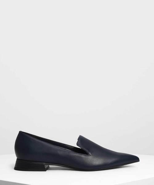 CHARLES & KEITH(チャールズ & キース)の「クラシックポインテッドローファー / Classic Pointed Loafers(スリッポン・レディース・ブラック/ダークブルー/バーガンディー/ライトブルー・23cm/23.5cm/24.5cm/25cm/25.5cm)」の3枚目の写真