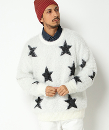 VENCEEXCHANGE | フェザースタージャガードニットプルオーバー(ニット/セーター)