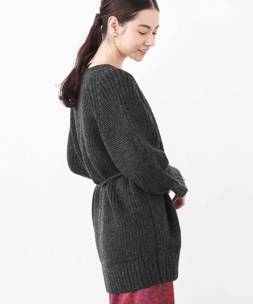 aquagirl（アクアガール）の「【aquagirl】ざっくり編みルーズカーディガン（カーディガン/ボレロ・レディース・ベージュ/オフホワイト/ダークグレー・FREE）」の17枚目の写真