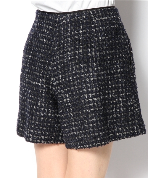 La TOTALITE（ラトータリテ）の「＊ラメツィードショートパンツ。（その他パンツ・レディース・ボルドー/ネイビー・38/40/36）」の6枚目の写真