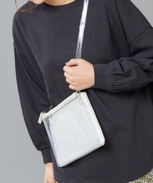 DISCOAT | Wフェイスクリアサコッシュ(ショルダーバッグ)