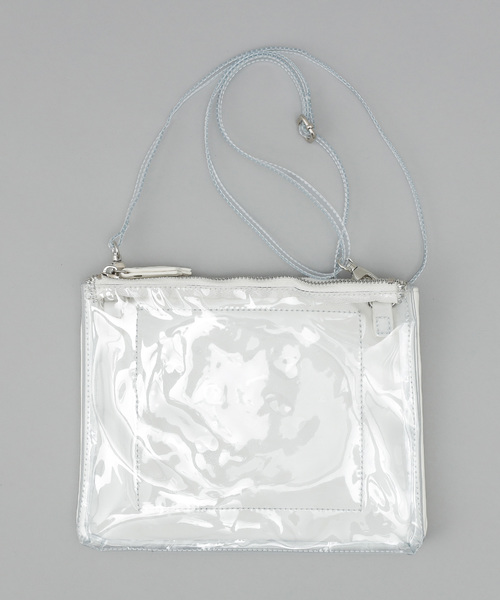 DISCOAT（ディスコート）の「Wフェイスクリアサコッシュ（ショルダーバッグ・レディース・ブラウン/パープル/クリア/ブラック・FREE）」の12枚目の写真