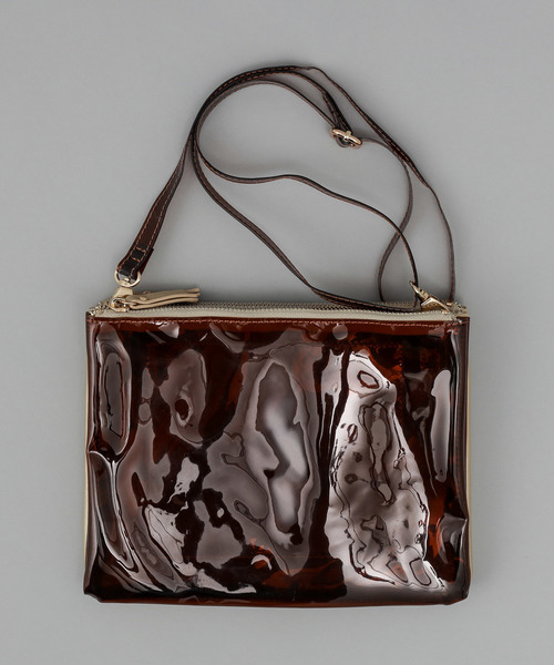 DISCOAT（ディスコート）の「Wフェイスクリアサコッシュ（ショルダーバッグ・レディース・ブラウン/パープル/クリア/ブラック・FREE）」の7枚目の写真