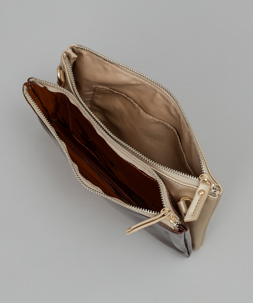 DISCOAT（ディスコート）の「Wフェイスクリアサコッシュ（ショルダーバッグ・レディース・ブラウン/パープル/クリア/ブラック・FREE）」の9枚目の写真