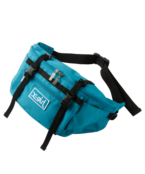 X-girl（エックスガール）の「ADVENTURE BODY BAG（ボディバッグ/ウエストポーチ・レディース・ブラック/レッド/パープル/グリーン・ONE SIZE）」の2枚目の写真