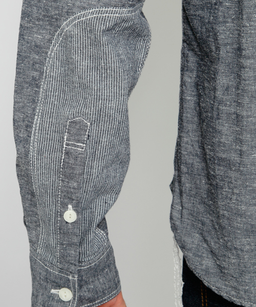 SILAS（サイラス）の「DUNGAREE SHIRT（シャツ/ブラウス・メンズ・ブルー/ネイビー・1/3/2）」の9枚目の写真