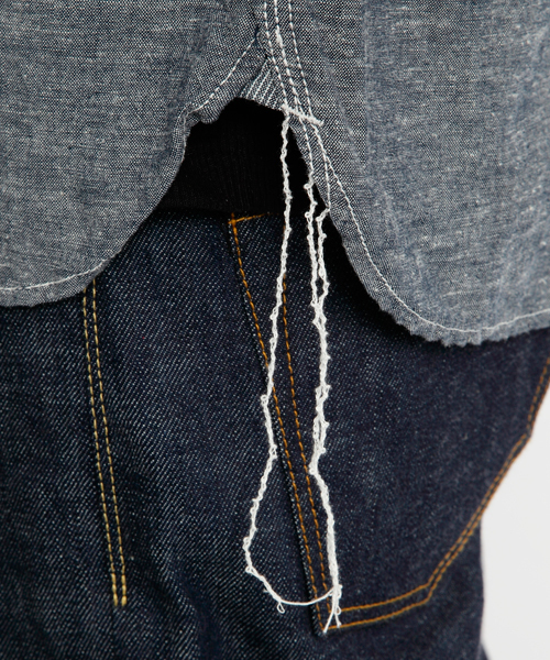 SILAS（サイラス）の「DUNGAREE SHIRT（シャツ/ブラウス・メンズ・ブルー/ネイビー・1/3/2）」の10枚目の写真