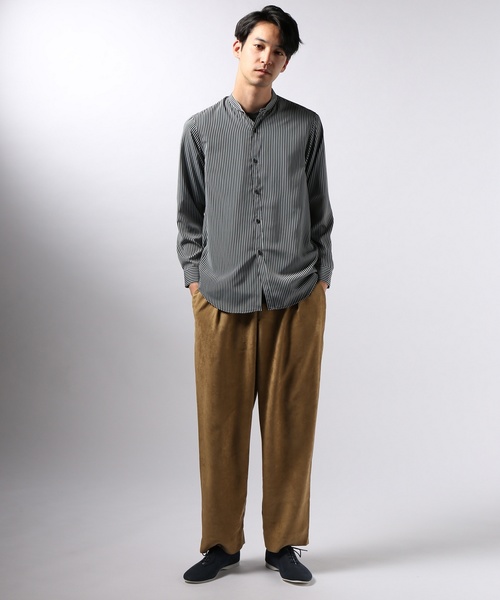 EDIFICE（エディフィス）の「LA BOUCLE / ラブ―クル フェイクスエード イージーパンツ（その他パンツ・メンズ・ブラック/キャメル・44/48/46）」の15枚目の写真