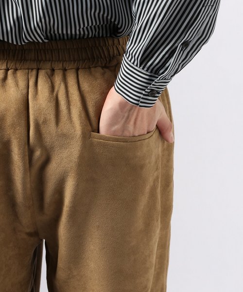 EDIFICE（エディフィス）の「LA BOUCLE / ラブ―クル フェイクスエード イージーパンツ（その他パンツ・メンズ・ブラック/キャメル・44/48/46）」の10枚目の写真