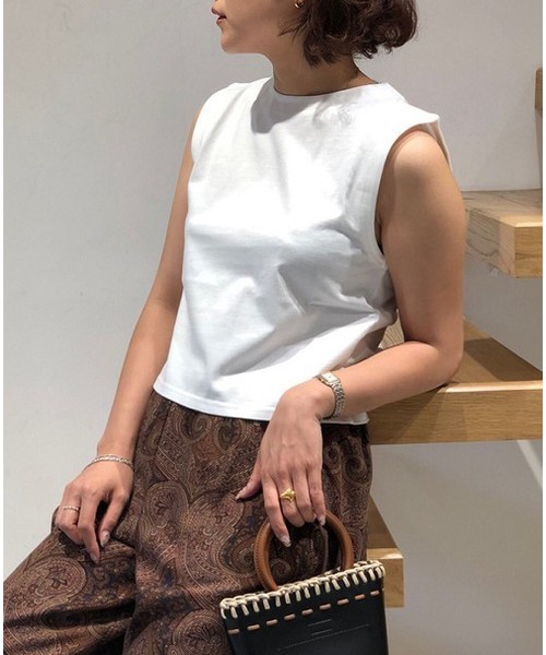 TODAYFUL（トゥデイフル）の「バックボタンタンクトップ（タンクトップ・レディース・オフホワイト/イエロー/ミント・FREE）」の6枚目の写真