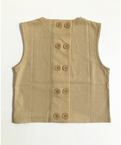 TODAYFUL（トゥデイフル）の「バックボタンタンクトップ（タンクトップ・レディース・オフホワイト/イエロー/ミント・FREE）」の10枚目の写真