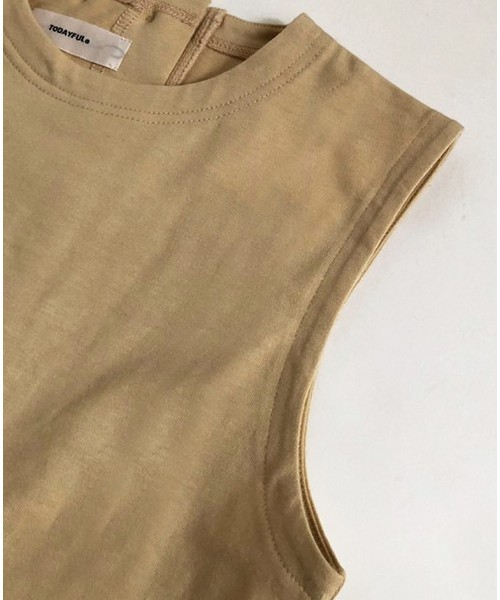 TODAYFUL（トゥデイフル）の「バックボタンタンクトップ（タンクトップ・レディース・オフホワイト/イエロー/ミント・FREE）」の12枚目の写真