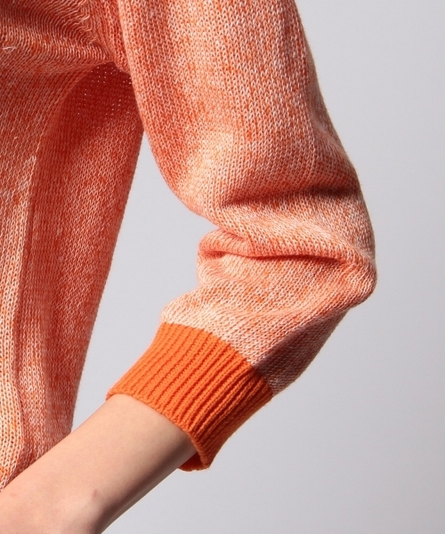 UNITED ARROWS(ユナイテッドアローズ)の「UAW L 1ポケット 7部袖 ニット ◆(ニット/セーター・レディース・オレンジ/ネイビー・フリー)」の10枚目の写真