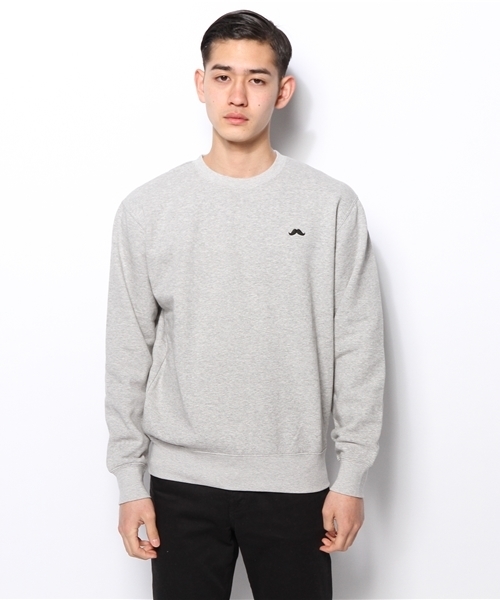 WHO'S WHO gallery（フーズフーギャラリー）の「【BOYMAN】ワンポイントレーナー（スウェット・メンズ・ネイビー/ブラック/グレー・LARGE/MEDIUM/SMALL）」の15枚目の写真