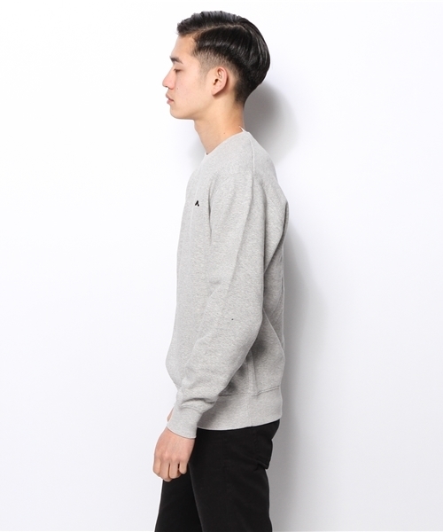 WHO'S WHO gallery（フーズフーギャラリー）の「【BOYMAN】ワンポイントレーナー（スウェット・メンズ・ネイビー/ブラック/グレー・LARGE/MEDIUM/SMALL）」の14枚目の写真