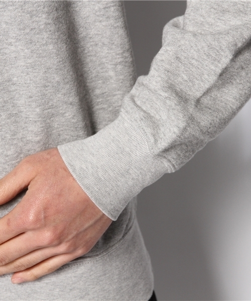 WHO'S WHO gallery（フーズフーギャラリー）の「【BOYMAN】ワンポイントレーナー（スウェット・メンズ・ネイビー/ブラック/グレー・LARGE/MEDIUM/SMALL）」の11枚目の写真