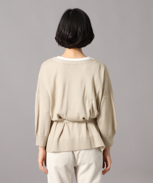 LOWRYS FARM（ローリーズファーム）の「１２Ｇカシュクールカーディガン  846123（カーディガン/ボレロ・レディース・ブラック/ブラウン/ベージュ・FREE）」の6枚目の写真