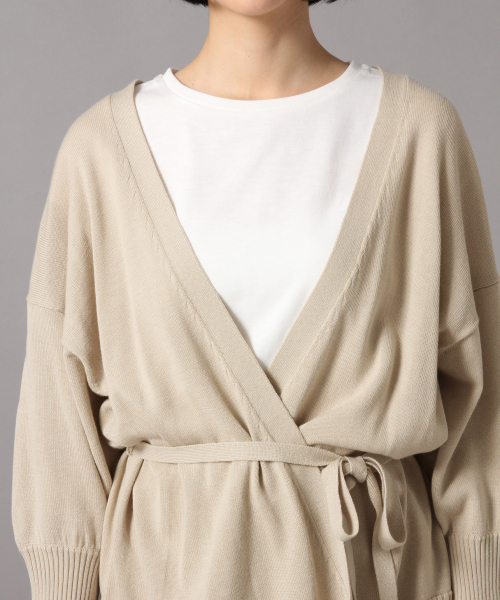 LOWRYS FARM（ローリーズファーム）の「１２Ｇカシュクールカーディガン  846123（カーディガン/ボレロ・レディース・ブラック/ブラウン/ベージュ・FREE）」の10枚目の写真