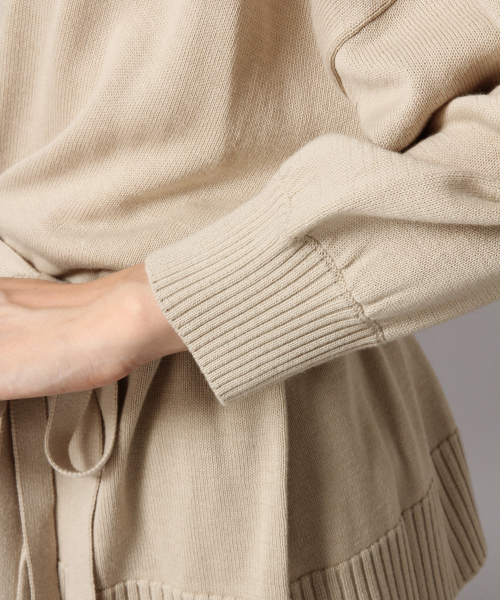 LOWRYS FARM（ローリーズファーム）の「１２Ｇカシュクールカーディガン  846123（カーディガン/ボレロ・レディース・ブラック/ブラウン/ベージュ・FREE）」の7枚目の写真