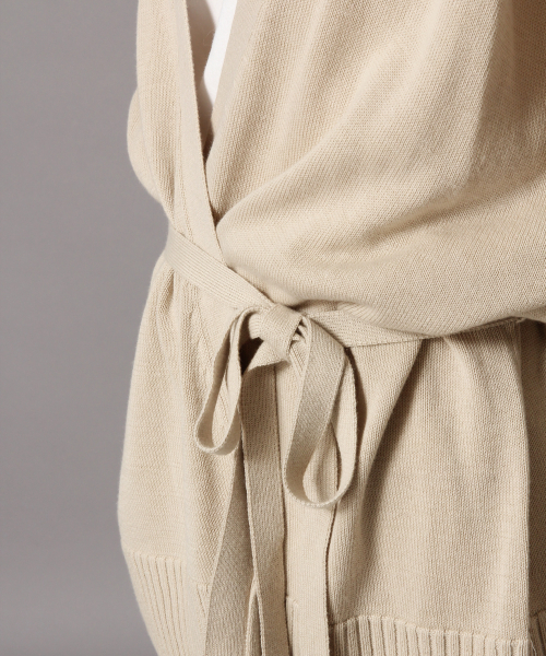 LOWRYS FARM（ローリーズファーム）の「１２Ｇカシュクールカーディガン  846123（カーディガン/ボレロ・レディース・ブラック/ブラウン/ベージュ・FREE）」の8枚目の写真