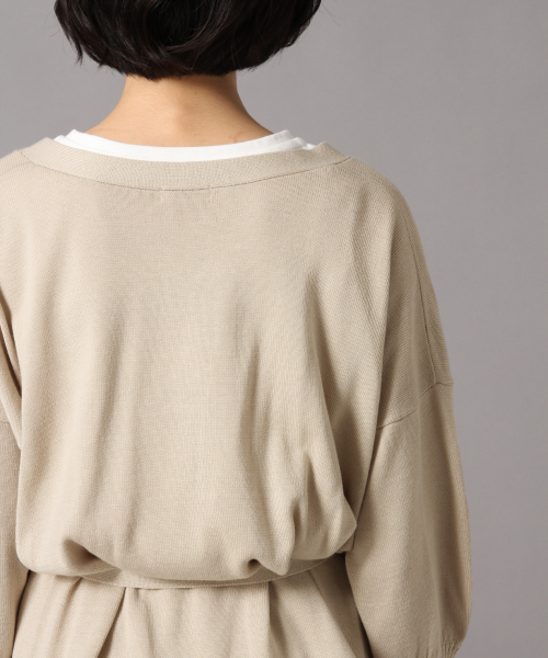 LOWRYS FARM（ローリーズファーム）の「１２Ｇカシュクールカーディガン  846123（カーディガン/ボレロ・レディース・ブラック/ブラウン/ベージュ・FREE）」の5枚目の写真