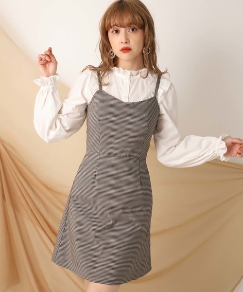 one after another NICE CLAUP（ワンアフターアナザーナイスクラップ）の「プチハイ フリルブラウス（シャツ/ブラウス・レディース・オフホワイト/モカ/ベージュ/ブラウン・FREE）」の15枚目の写真