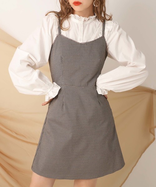 one after another NICE CLAUP（ワンアフターアナザーナイスクラップ）の「プチハイ フリルブラウス（シャツ/ブラウス・レディース・オフホワイト/モカ/ベージュ/ブラウン・FREE）」の16枚目の写真